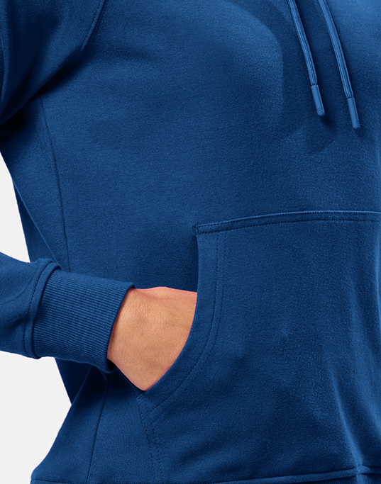 Chill Patch Hoodie in Petrol Blue