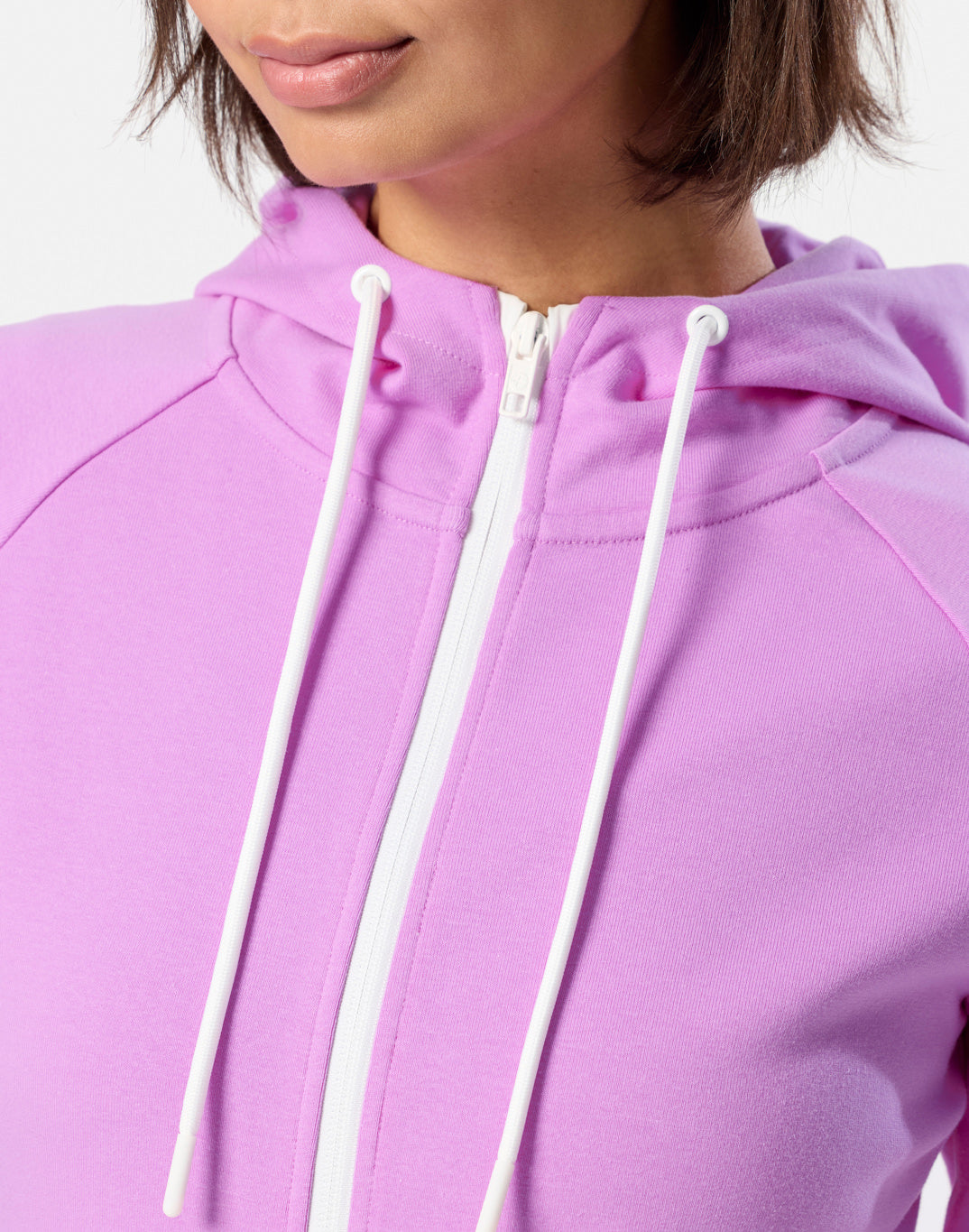 Chill Zip Hoodie in Neon Pink