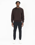 Sierra Fleece Crew in Espresso - Sweatshirts - Gym+Coffee IE