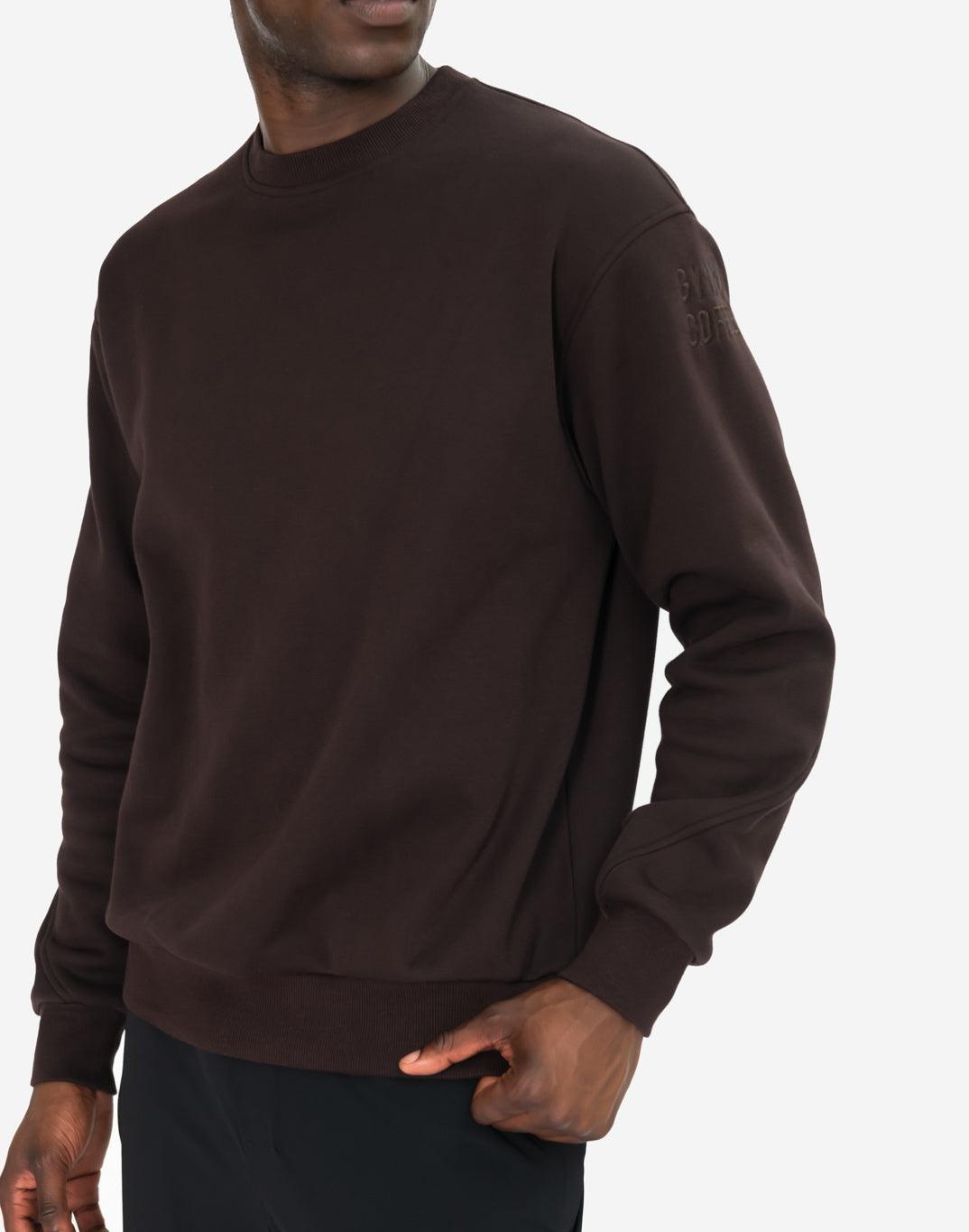 Sierra Fleece Crew in Espresso - Sweatshirts - Gym+Coffee IE