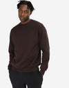 Sierra Fleece Crew in Espresso