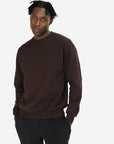 Sierra Fleece Crew in Espresso - Sweatshirts - Gym+Coffee IE