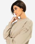 Sierra Fleece Crew in Rich Taupe - Sweatshirts - Gym+Coffee IE