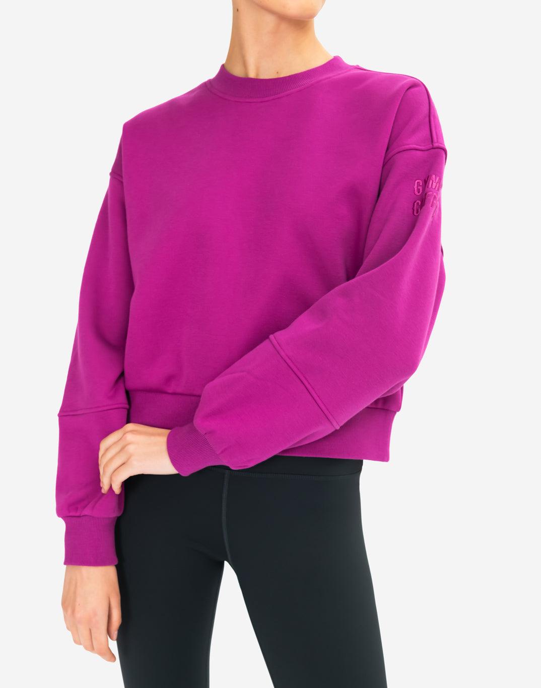 Sierra Fleece Crew in Very Berry - Sweatshirts - Gym+Coffee IE