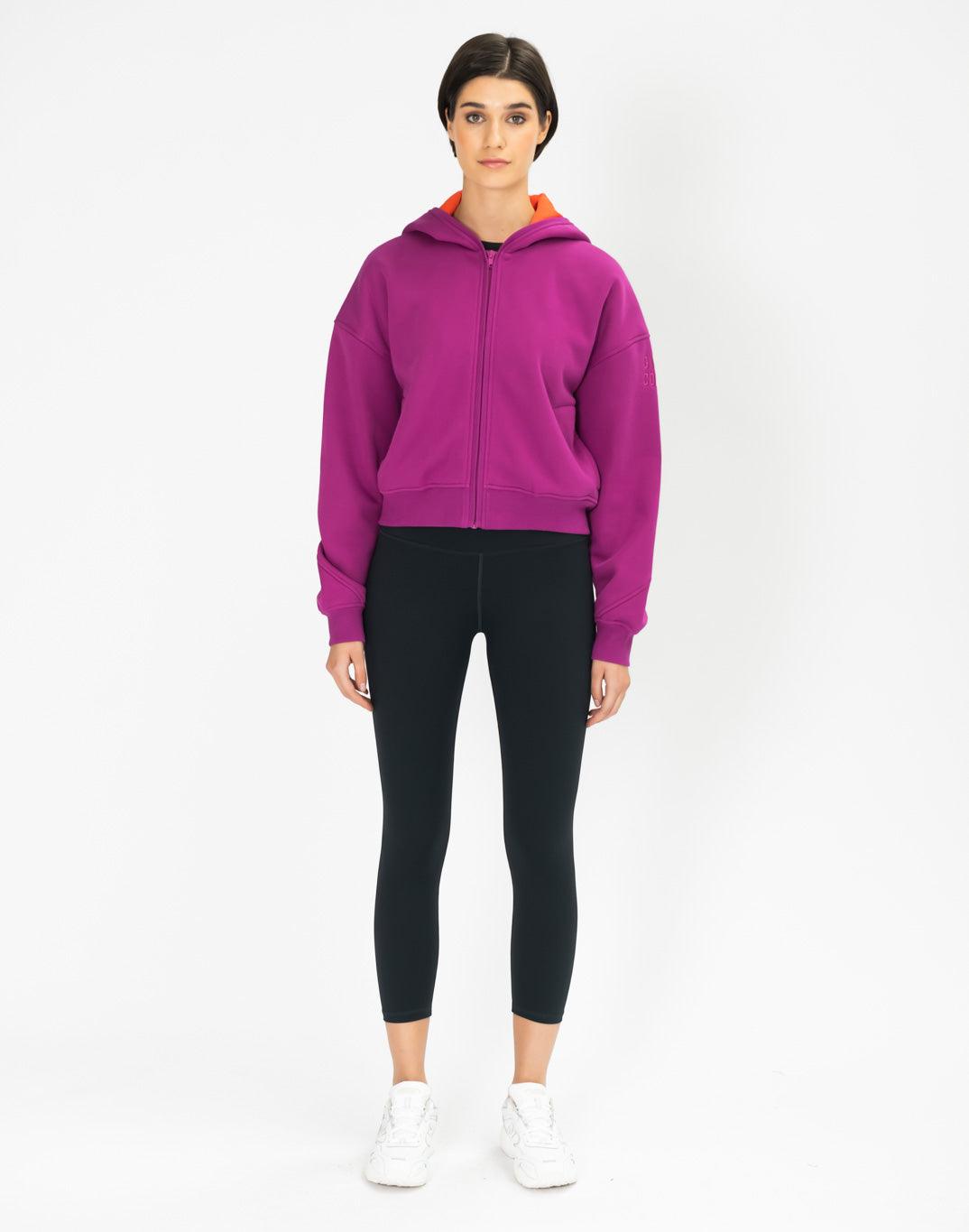 Sierra Fleece Zip Hoodie in Very Berry - Hoodies - Gym+Coffee IE