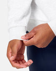 Clubhouse Half Zip in White Marl