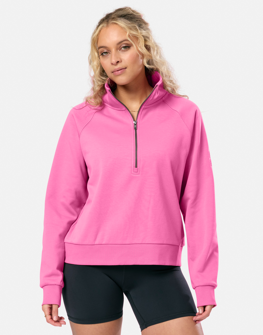 Clubhouse Quarter Zip in Sangria Sunset