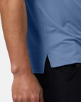 Coffee Polo Tee in Oasis Blue