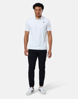 Coffee Polo Tee in Ultra White