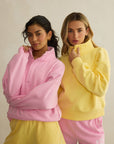 Daily Snap Collar Sweatshirt in Lemon Sorbet