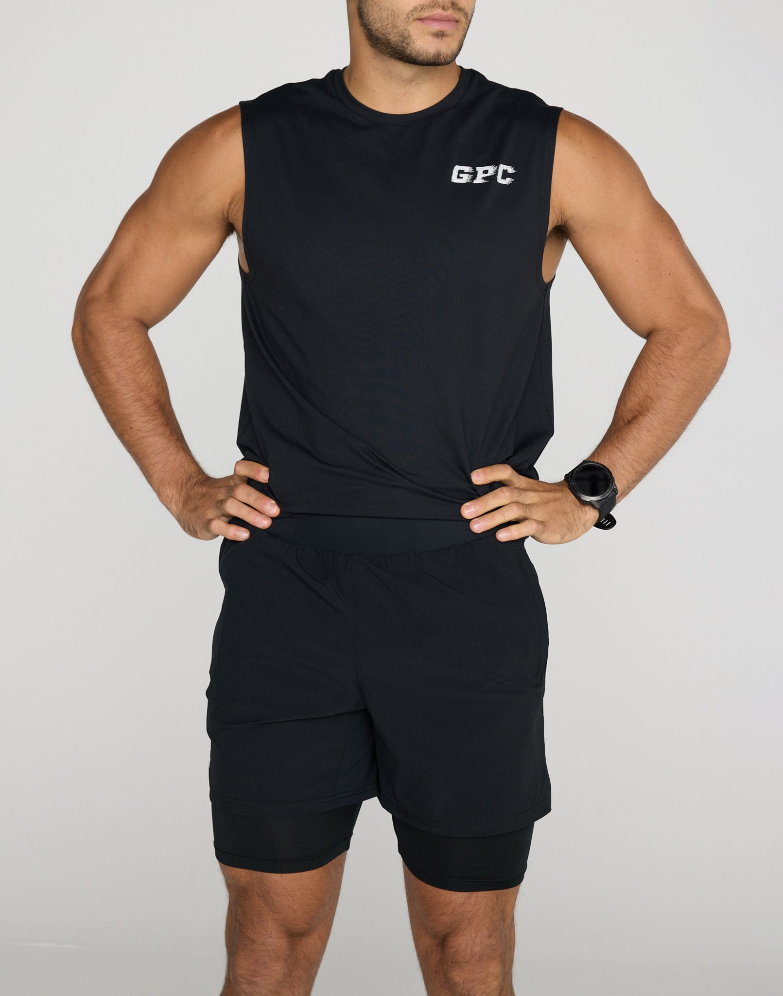 Essential 2in1 6" Shorts in Black