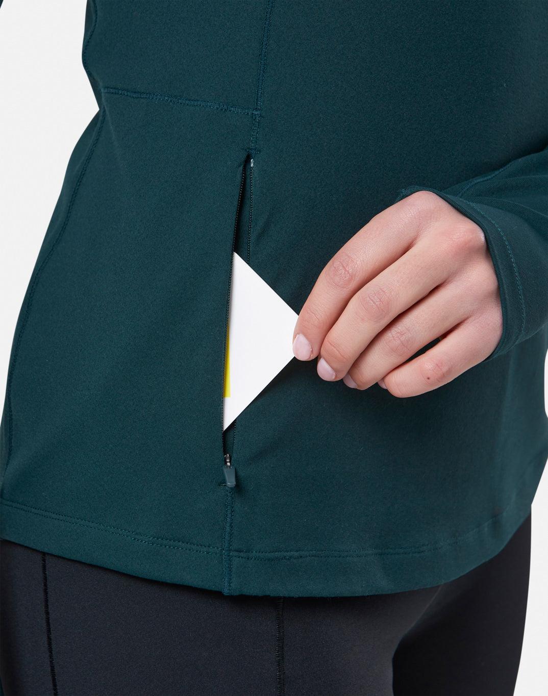 Relentless 1/4 Zip in Moss Green - Midlayer - Gym+Coffee IE