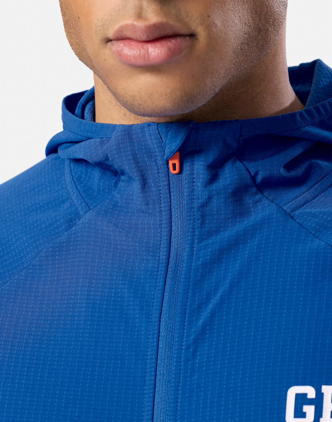 GPC Train Hooded Midlayer in Tidal Blue