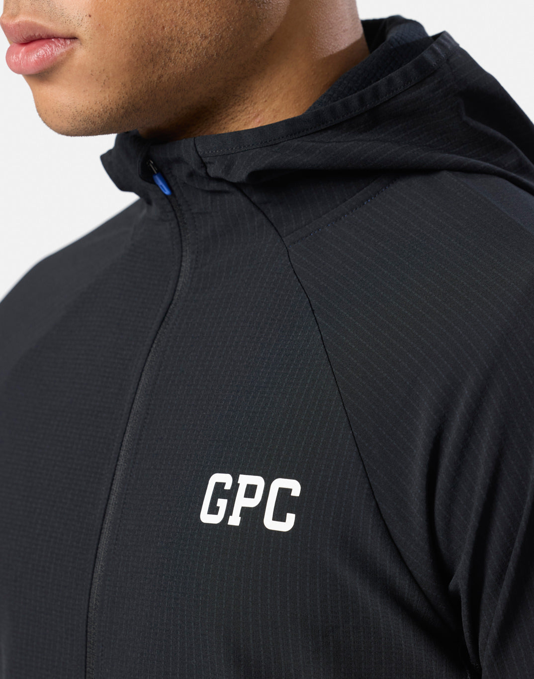GPC Train Hooded Midlayer in Black