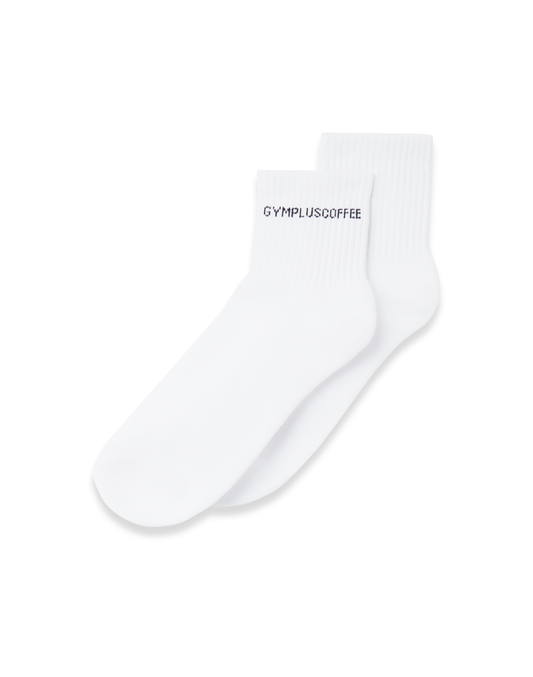 Quarter Length Everyday Sock in White - Socks - Gym+Coffee IE