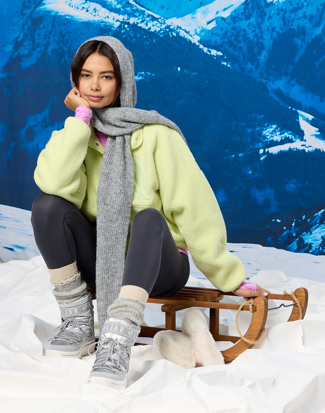 Horizon Layer Up Jacket in Lime Sorbet