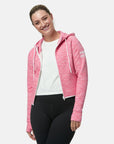 Pink Fleck Zip Crop Hoodie - Hoodies - Gym+Coffee IE