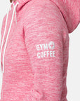 Pink Fleck Zip Crop Hoodie - Hoodies - Gym+Coffee IE