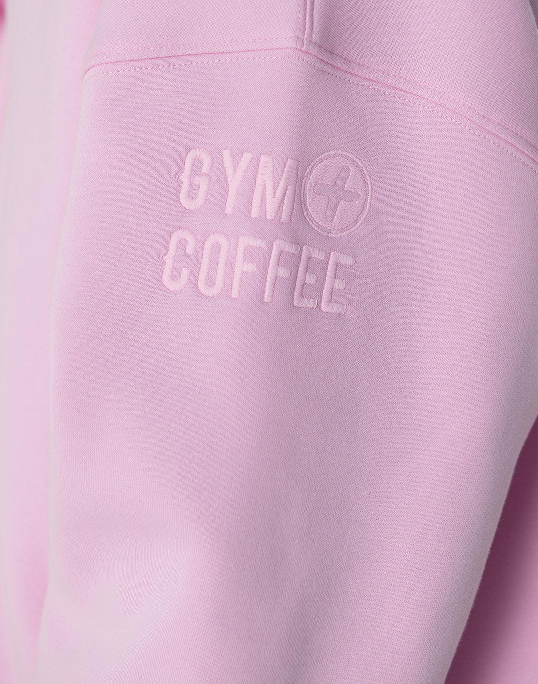 Kin Snap Collar Sweatshirt in Baby Pink - Sweatshirts - Gym+Coffee IE