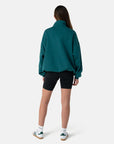 Kin Snap Collar Sweatshirt in Teal - Sweatshirts - Gym+Coffee IE