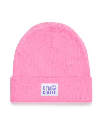 Knit Beanie in Bright Pink - Beanies - Gym+Coffee IE