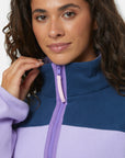 Half Zip Polar Fleece in Lilac