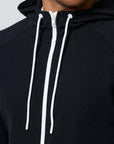 Chill Zip Hoodie in Black