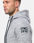 Mens Grey Fleck Hoodie