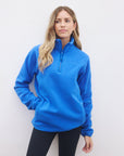 Half Zip Polar Fleece in Azure Blue