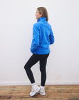 Half Zip Polar Fleece in Azure Blue