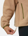 Snap Polar Fleece in Sandstone