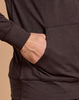 Relaxed Hoodie in Mocha Bean Marl