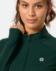 Relentless 1/4 Zip in Amazon Green