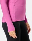 Relentless 1/4 Zip in Crisp Pink