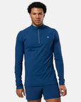 Relentless 1/4 Zip in Petrol Blue