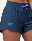 Ripstop Shorts in Petrol Blue w/ Sky Blue Trim