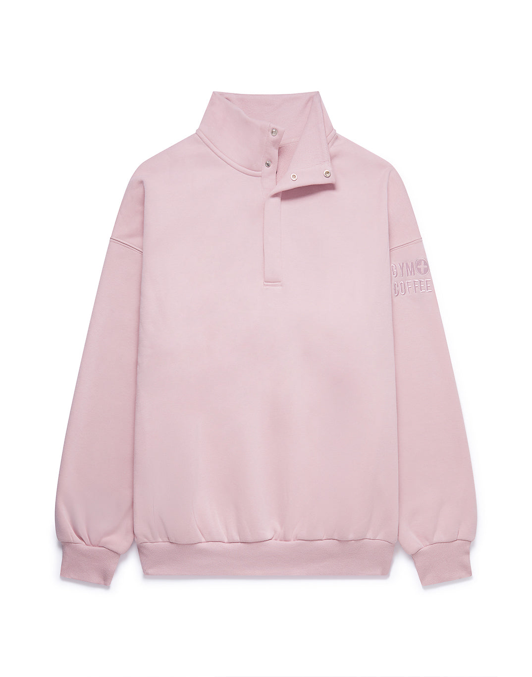 Snap Collar Sierra Sweatshirt in Dusty Pink