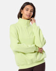 Snap Collar Sierra Sweatshirt in Lime Sorbet