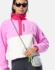 Snap Polar Fleece in Neon Pink