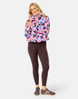 Snap Polar Fleece in Geo Pop Print