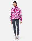 Snap Polar Fleece in Pink Pop Print