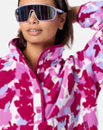Snap Polar Fleece in Pink Pop Print