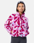 Snap Polar Fleece in Pink Pop Print