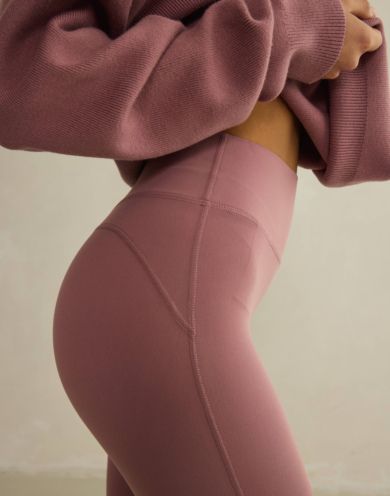 Soft-Motion Flare Legging in Terra Rose
