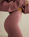 Soft-Motion Flare Legging in Terra Rose