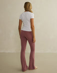 Soft-Motion Flare Legging in Terra Rose