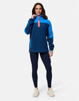 Half Zip Polar Fleece in Petrol Blue