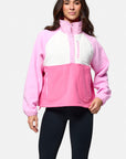 Snap Polar Fleece in Cotton Candy