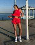 Ripstop Shorts in Power Red