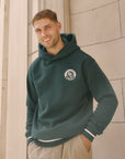 Varsity Hoodie in Mountain Green